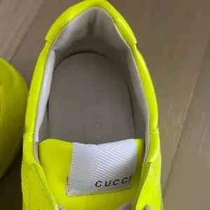Gucci | Shoes | Gucci Neon Yellow Sneakers Mens Sz 45 Womens  display picture 3